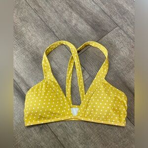 Express women’s M yellow polka dot bikini top